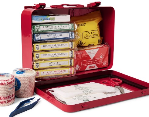 Red Steel First Aid Kit