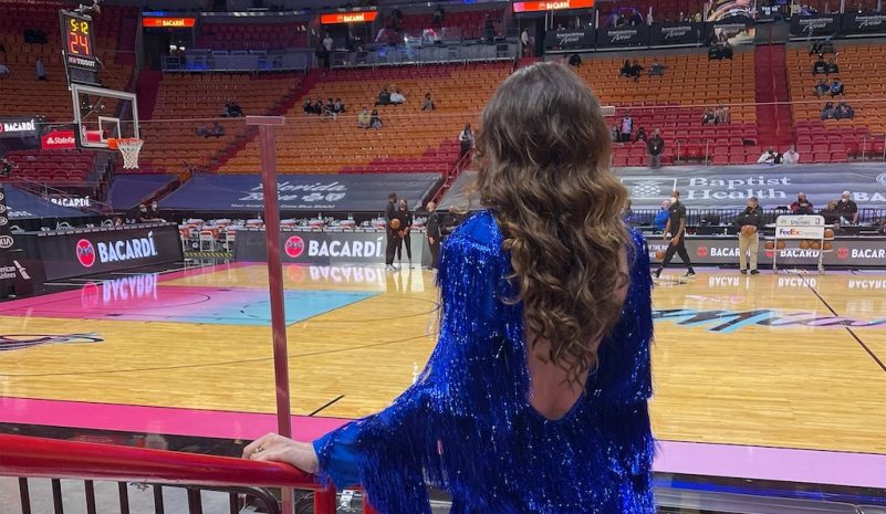 Star Studded Miami Heat & Lakers game was illuminated by the performance of Radmila  Lolly - REDx Magazine