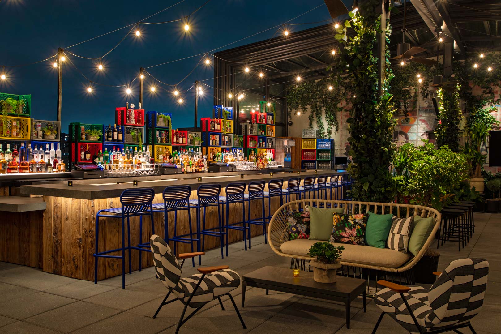 The Ready Rooftop Bar Atop the Moxy East Village Reopens