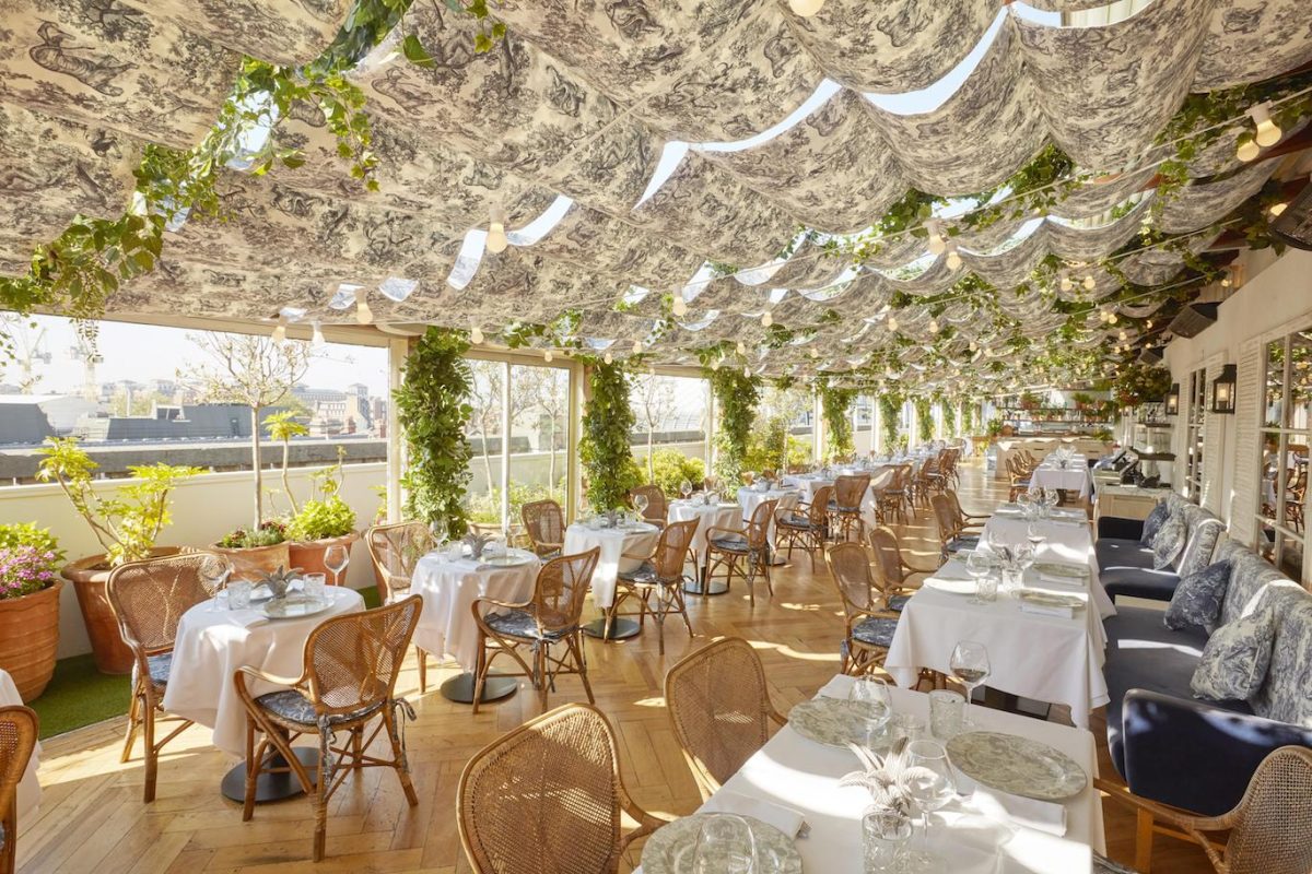 Inside Dior’s London Pop-Up Rooftop Restaurant, Dior At Alto, At Selfridges