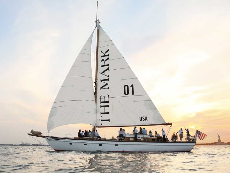 Sail Into August On The Mark Hotel’s 70-Foot Ultra-Luxury Herreshoff Sailboat