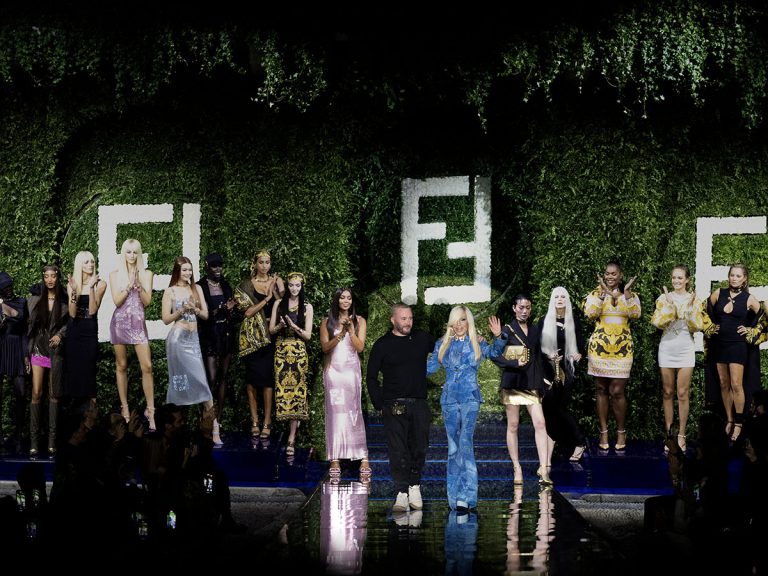 For The First Time In Fashion History, Fendi & Versace Collaborate On Runway Show And Collection: Fendace