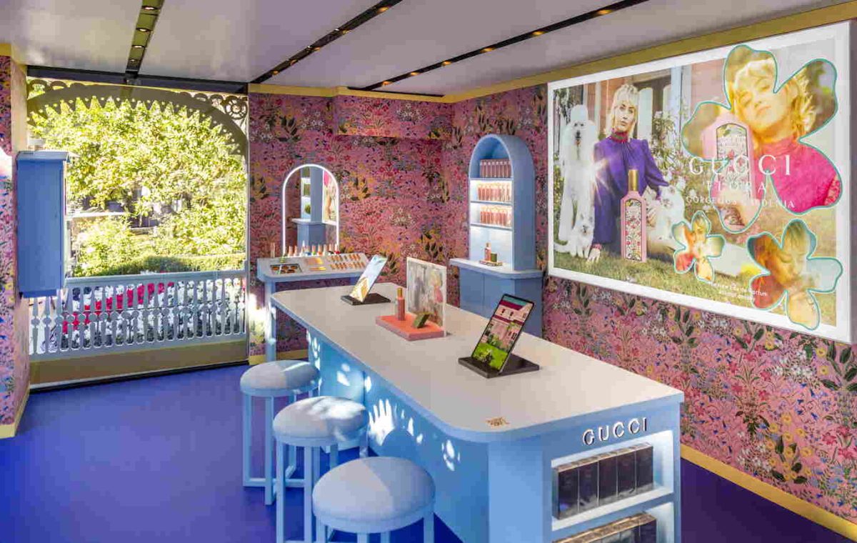 There’s A Gorgeous Gardenia Pop-Up Installation At The Grove In Celebration Of Gucci Flora
