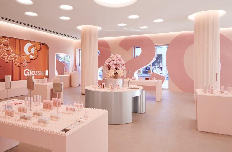 Get Ready For The Ultimate Instagrammable Moment With A 20-Foot Tall Lip Gloss At Glossier’s WeHo Flagsh...