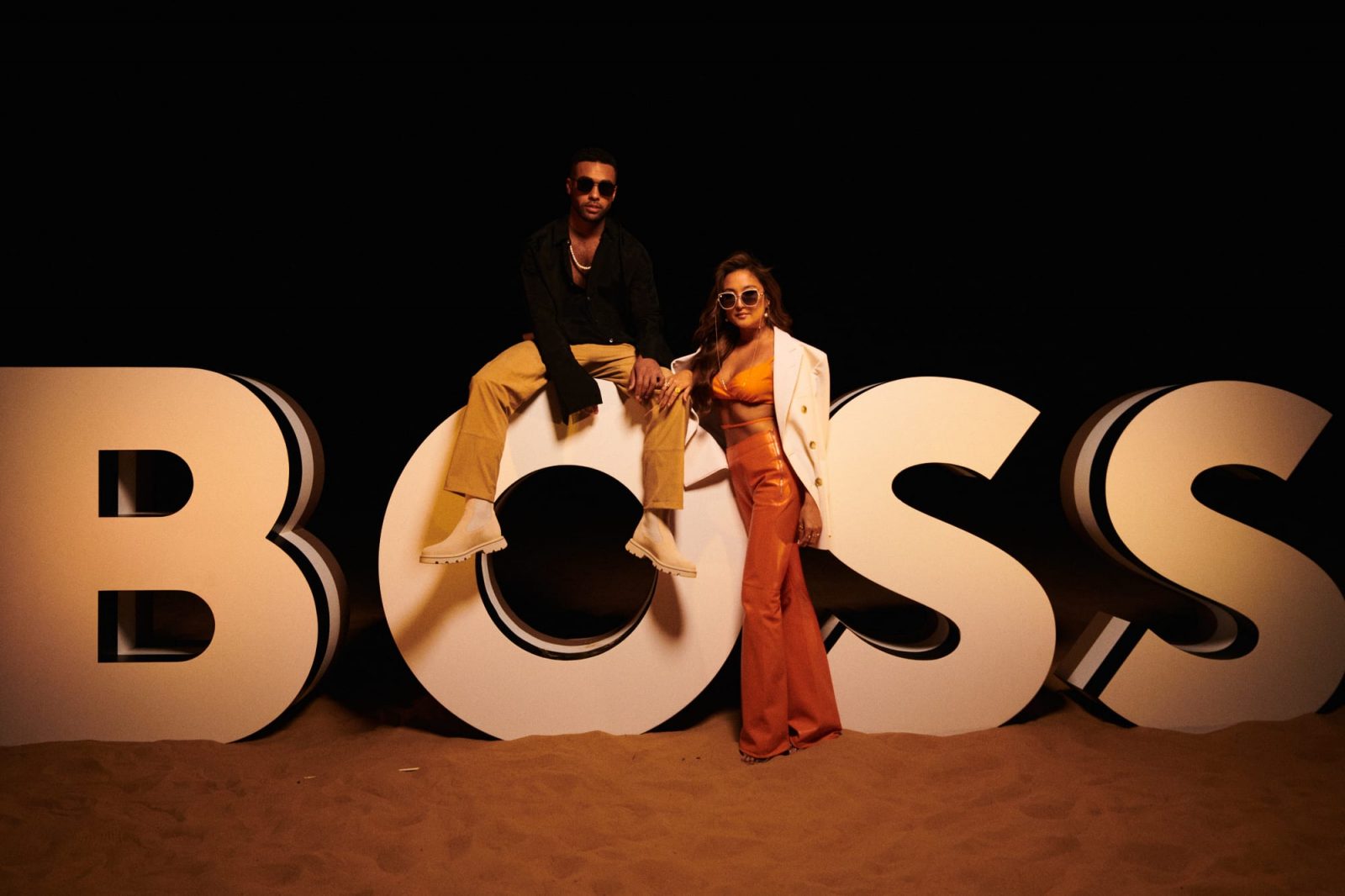 Emily in Paris stars Lucien Laviscount and Ashley Park at Hugo Boss event in Dubai