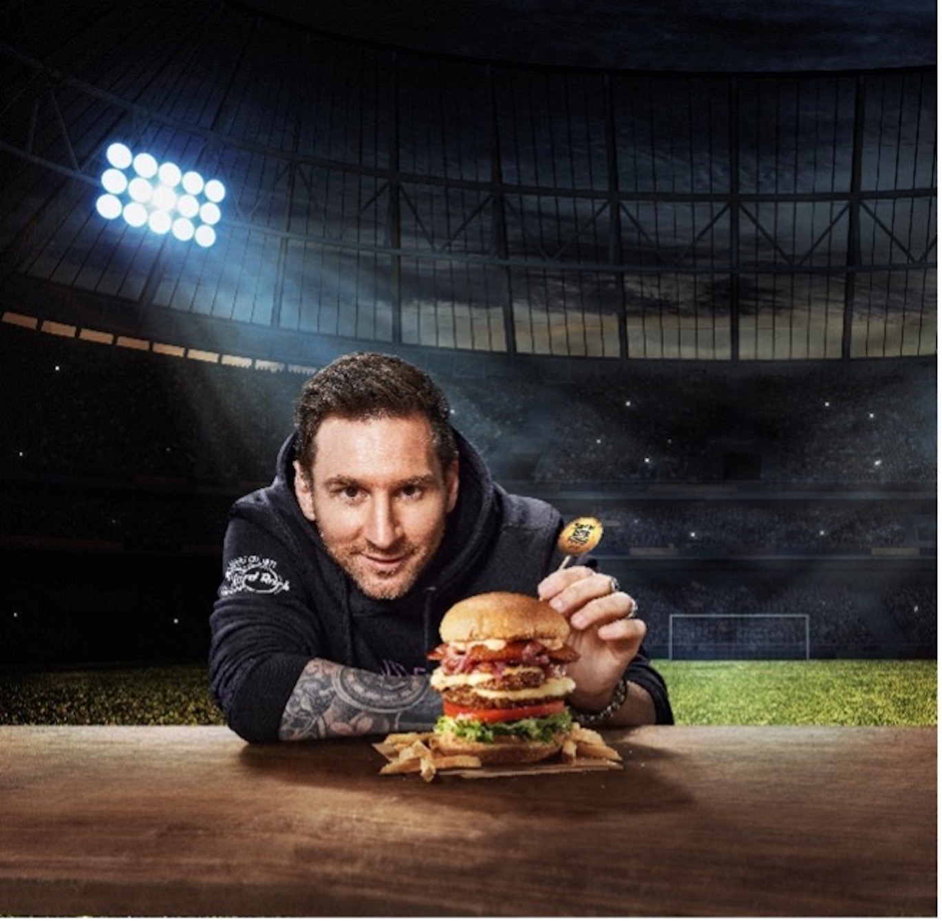 Lionel Messi Has His Own Burger! Try It At The Hard Rock Cafe LV