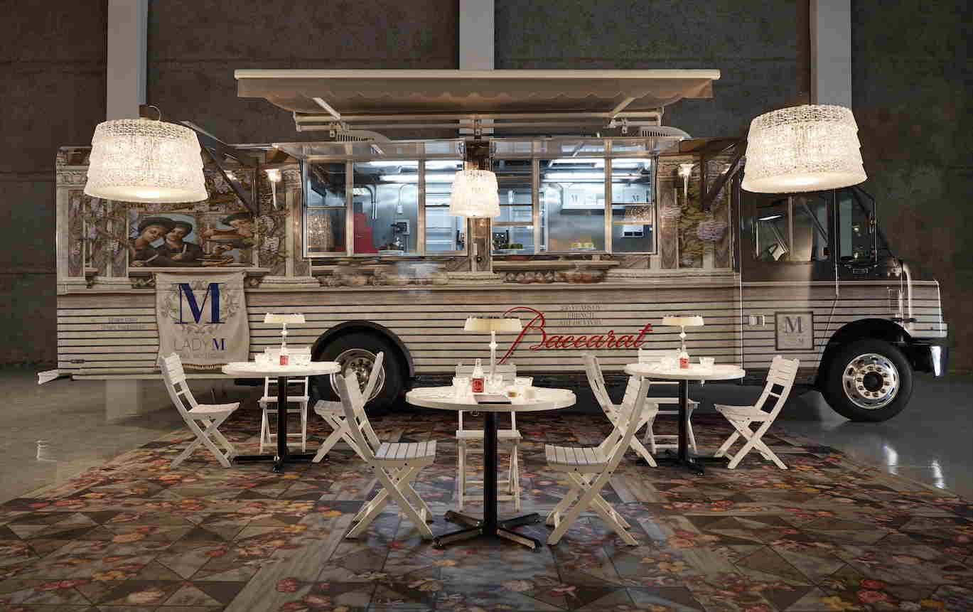 Baccarat And Lady M Are Joining Forces To Bring A Dazzling Luxury Cake Truck To South Coast Plaza Today