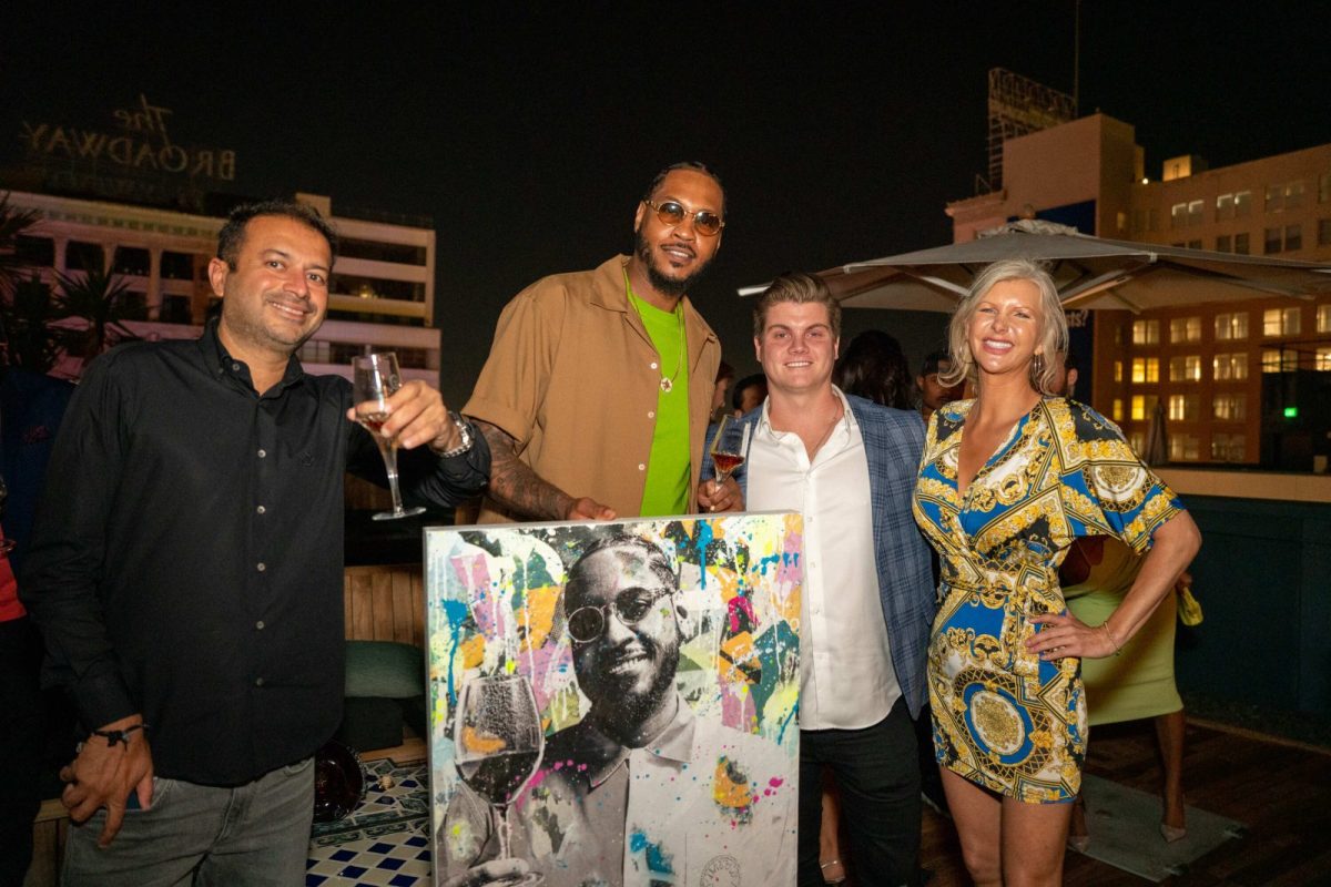 Haute Living Toasts Cover Star Carmelo Anthony At The Aster Los Angeles
