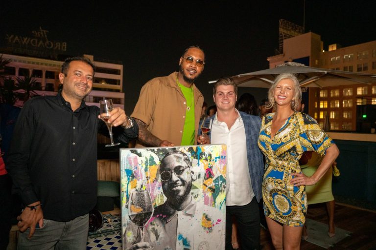Haute Living Toasts Cover Star Carmelo Anthony At The Aster Los Angeles