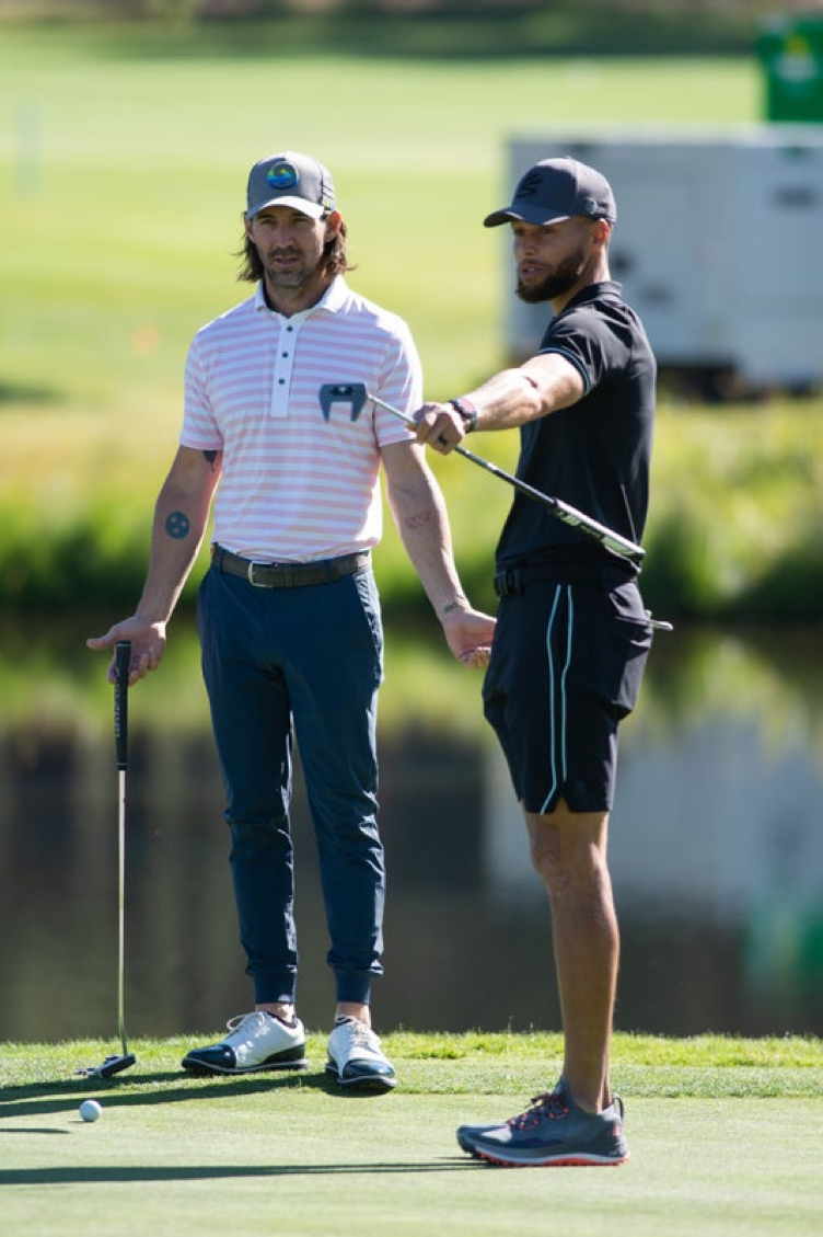 Steph Curry And Aaron Rodgers Attend ACC Celebrity Golf