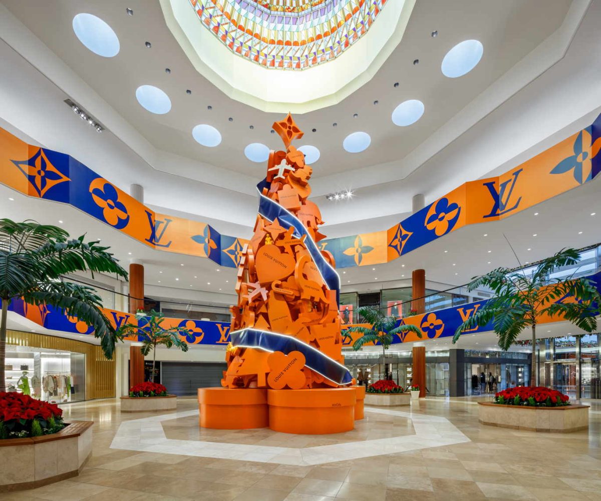 A Holiday Must: Check Out The Luxe Louis Vuitton Christmas Tree At South Coast Plaza