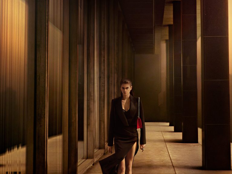 Kaia Gerber Stars In The New Alexander McQueen Campaign Featuring The Perfect Holiday Handbag