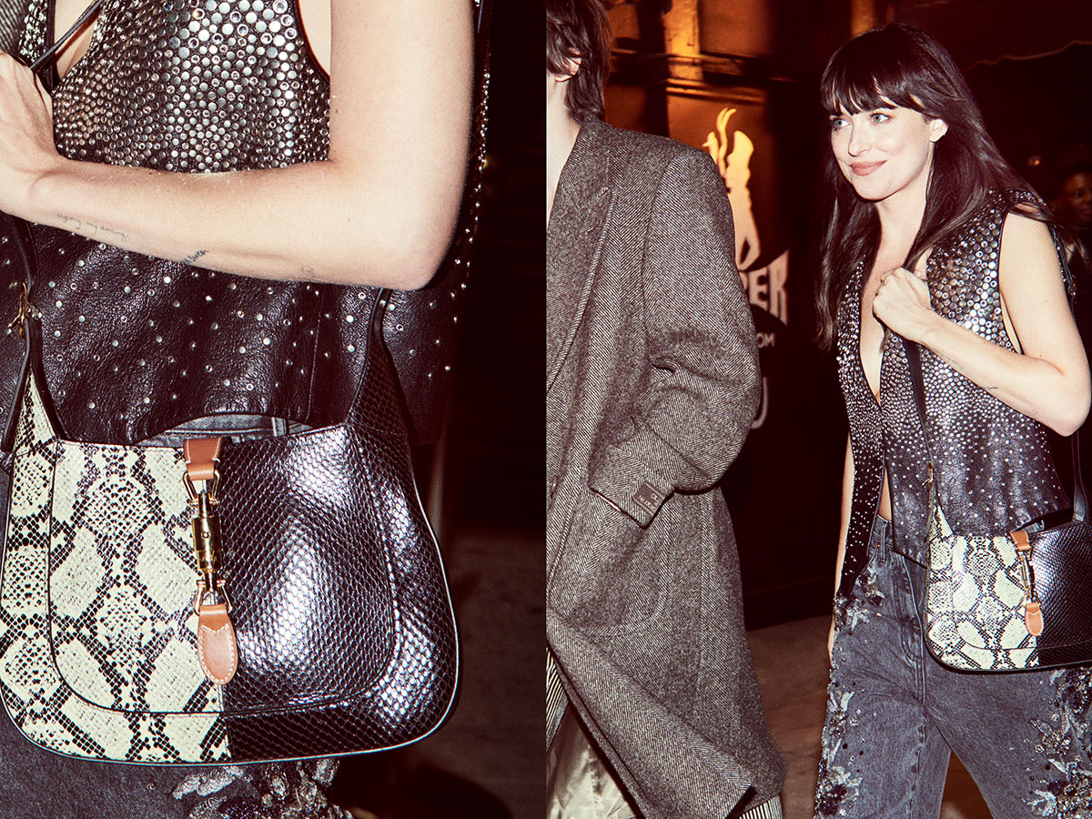 Dakota Johnson Debuts The New Jackie Handbag In Gucci’s Latest Campaign