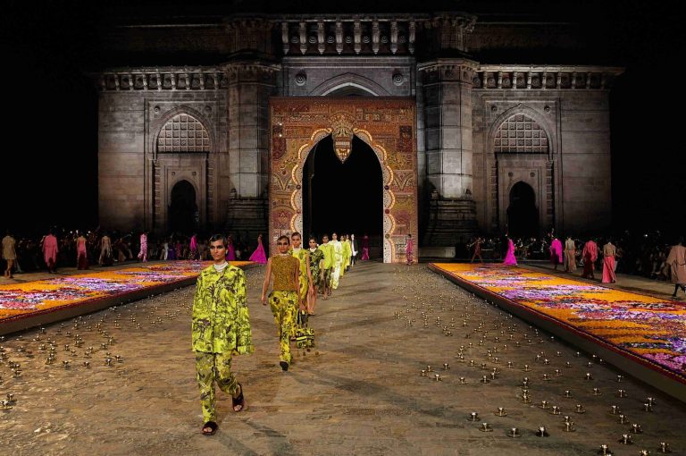 Parisian Style & Indian Craftsmanship Are At The Heart Of Dior’s 2023 Fall Runway Show