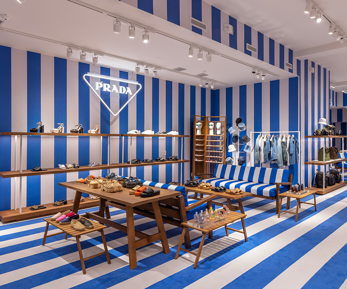 Prada Debuts A Chic New Coastal Look For The Summer At Their East Hampton Boutique