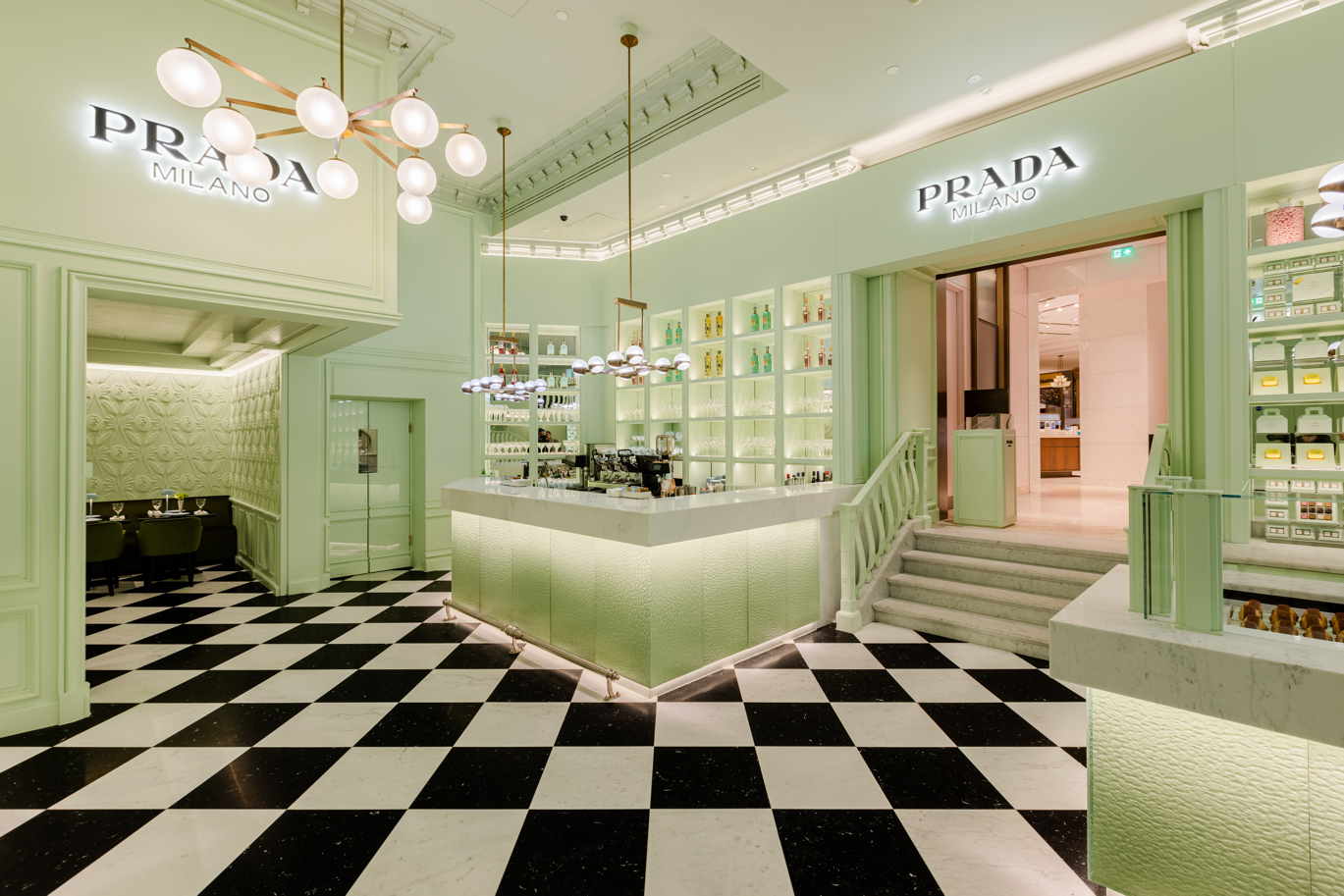 Take A Peek Inside The Stunning New Prada Caffè At Harrods