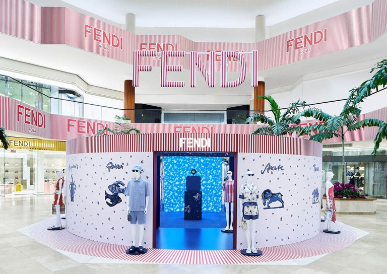 Fendi Takes Over The Jewel Court Of South Coast Plaza With The Astrological Summer Capsule