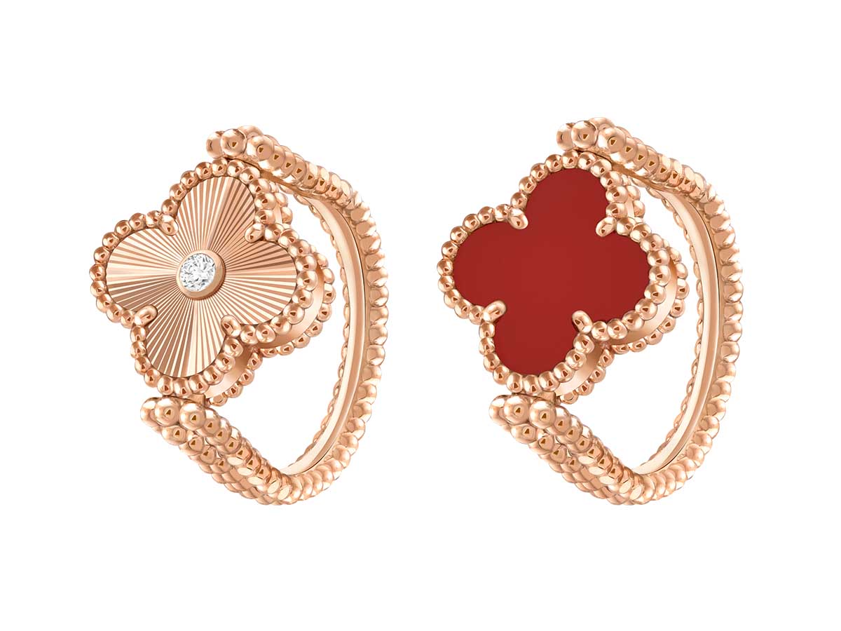 A Haute Look At Van Cleef & Arpels Stunning New Alhambra Collection: The Alhambra Carnelian