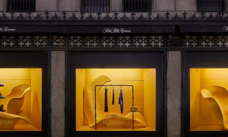 Burberry's Winter Collection By Daniel Lee Is Now On Display In The Iconic Windows Of Saks Fifth Avenue's New York Flagship