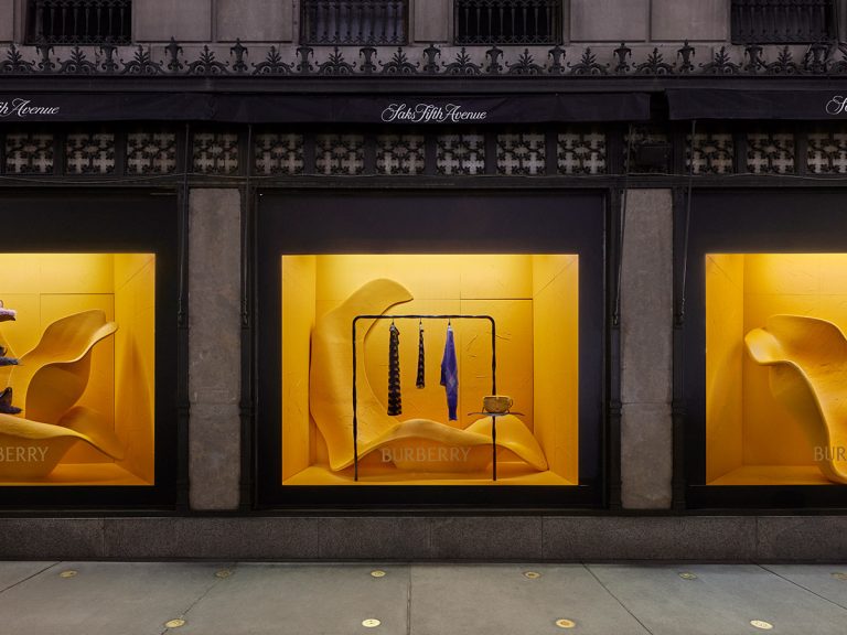 Burberry’s Winter Collection By Daniel Lee Is Now On Display In The Iconic Windows Of Saks Fifth Avenue&...