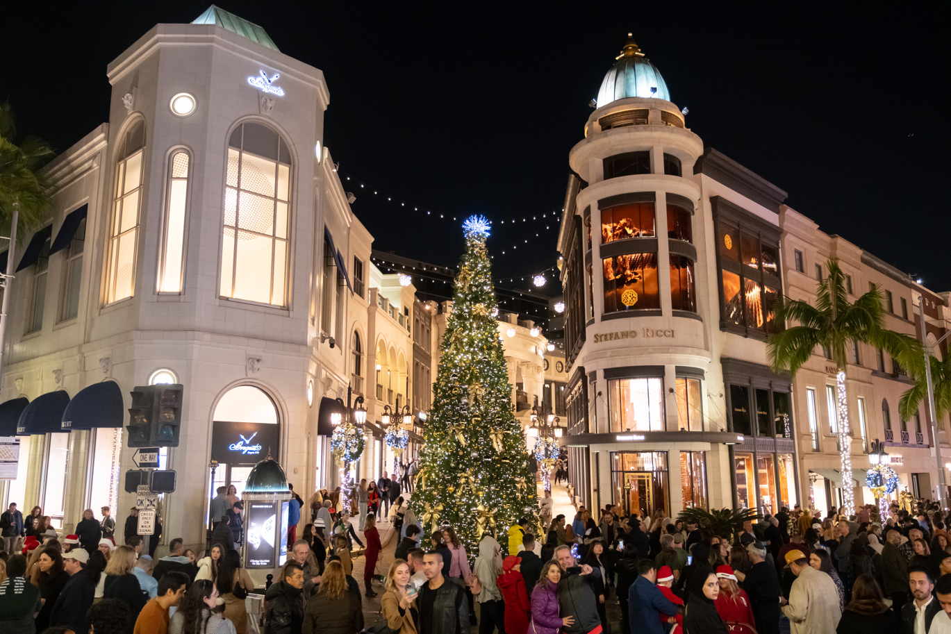 See Rodeo Drive All Lit Up For The Holidays