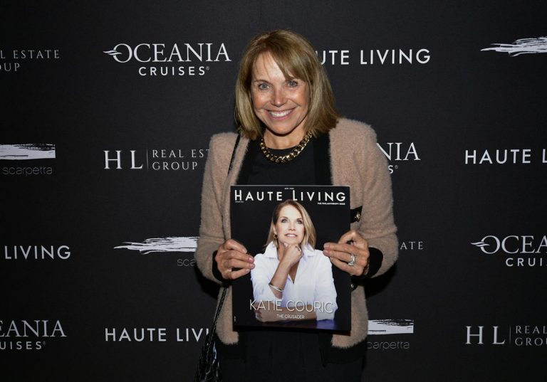 Haute Living Celebrates Philanthropic Cover Star Katie Couric With Oceania Cruises At Scarpetta