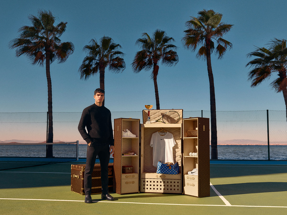 Louis Vuitton Teams Up With Carlos Alcaraz To Unveil A Bespoke Tennis Trunk