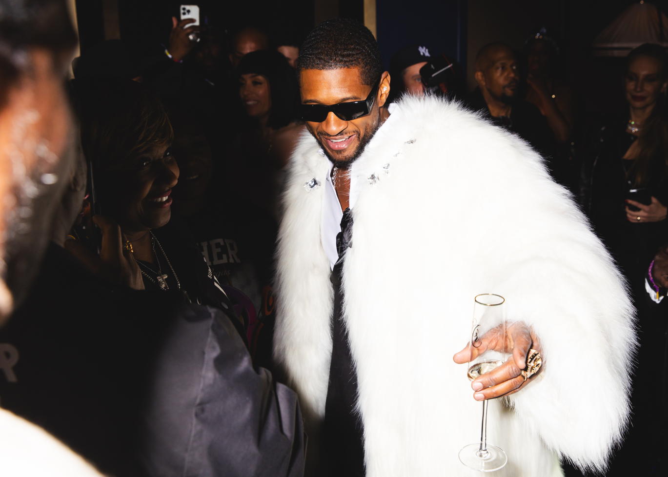 Usher Celebrates Super Bowl Halftime Show, New Album Release + Surprise Wedding At Cathédrale Las Vegas