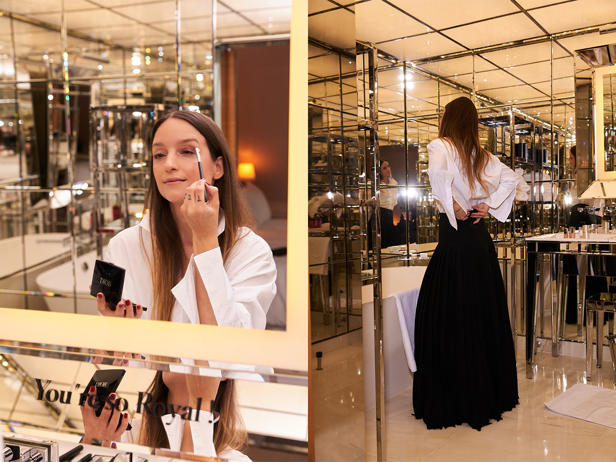 Behind The Scenes With Style Icon Charlotte Groeneveld Before The Dior Show During Parsi Fashion Week