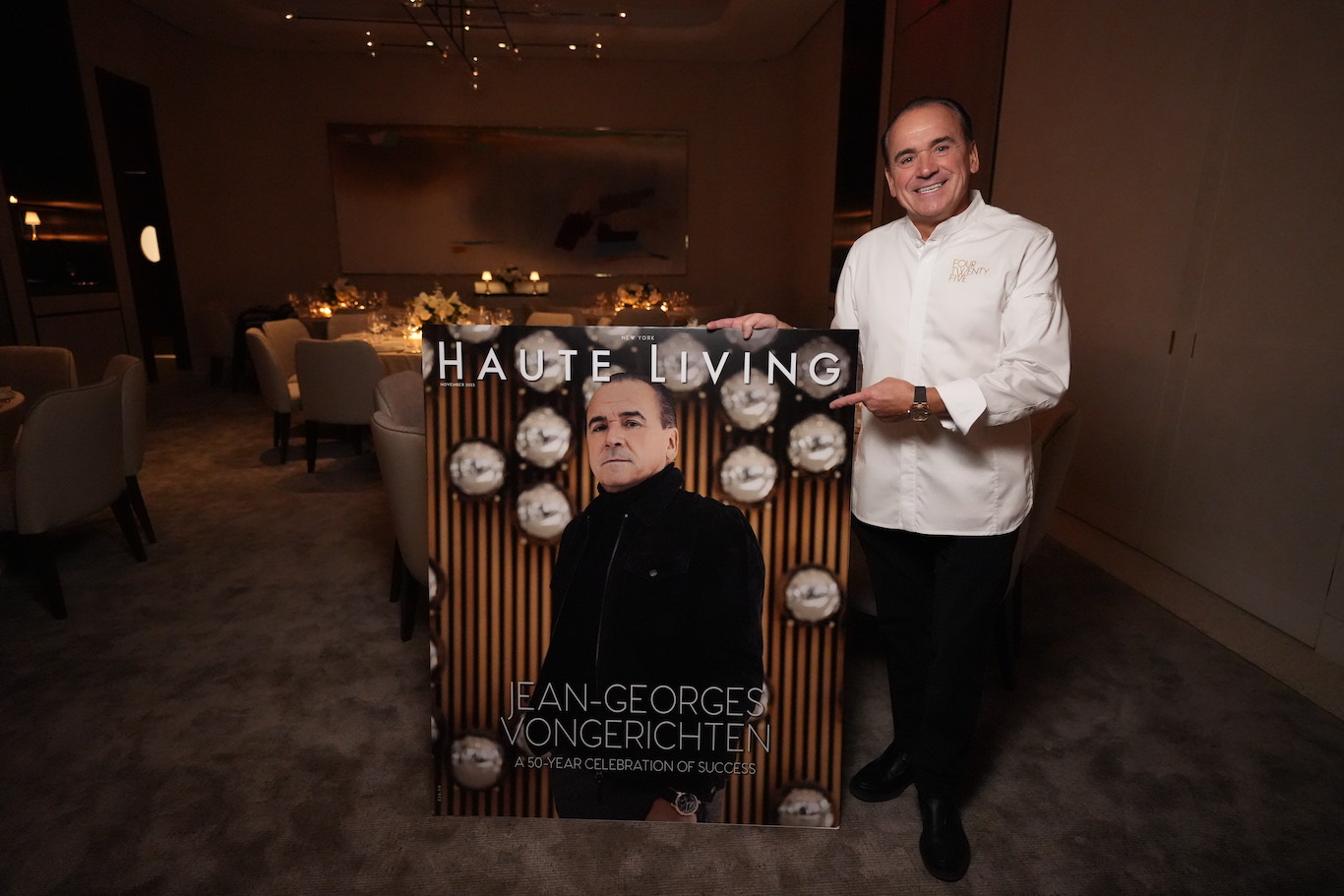 Haute Living Celebrates Chef Jean-Georges Vongerichten At His New Restaurant, Four Twenty Five, In New York