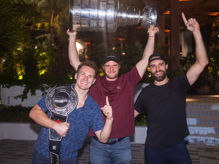 The Florida Panthers Celebrate Historic Victory With A Quintessential Miami Night Out