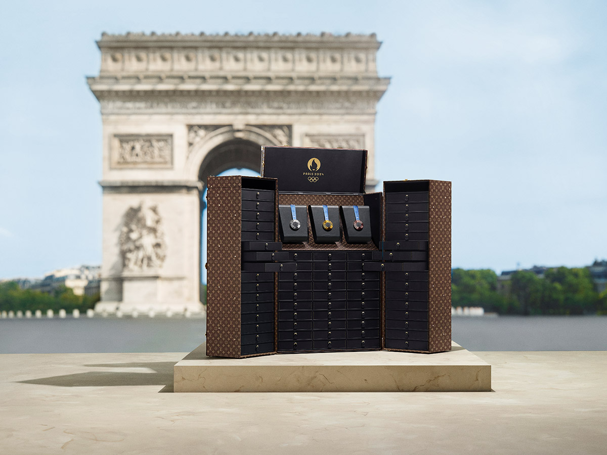 Going For The Gold: Louis Vuitton Unveils The Medals & Torches Trunks For The Paris 2024 Olympic and Para...