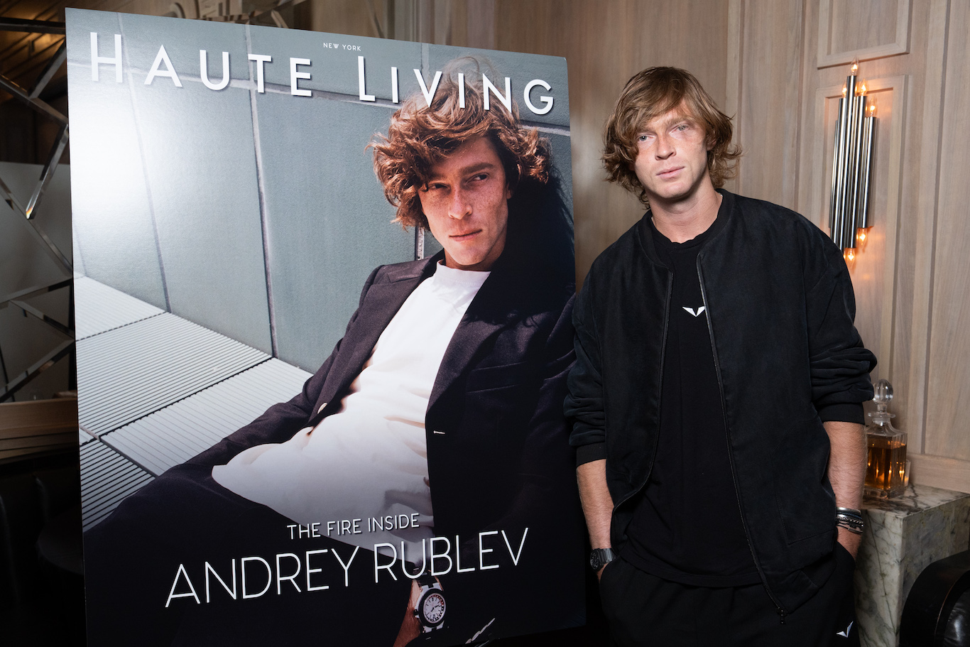 Haute Living Celebrates Andrey Rublev At Hunt & Fish Club In NYC