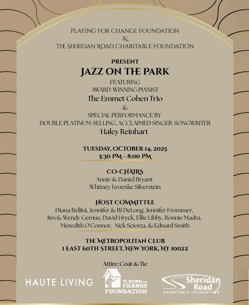 Jazz on the Park: October 14, 2025 – An Evening of Music, Community & Purpose