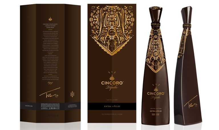 Cincoro Tequila Auctions Ultra-Rare 1.75L Extra Añejo Bottle Designed by Travis Scott at Annabel’s London