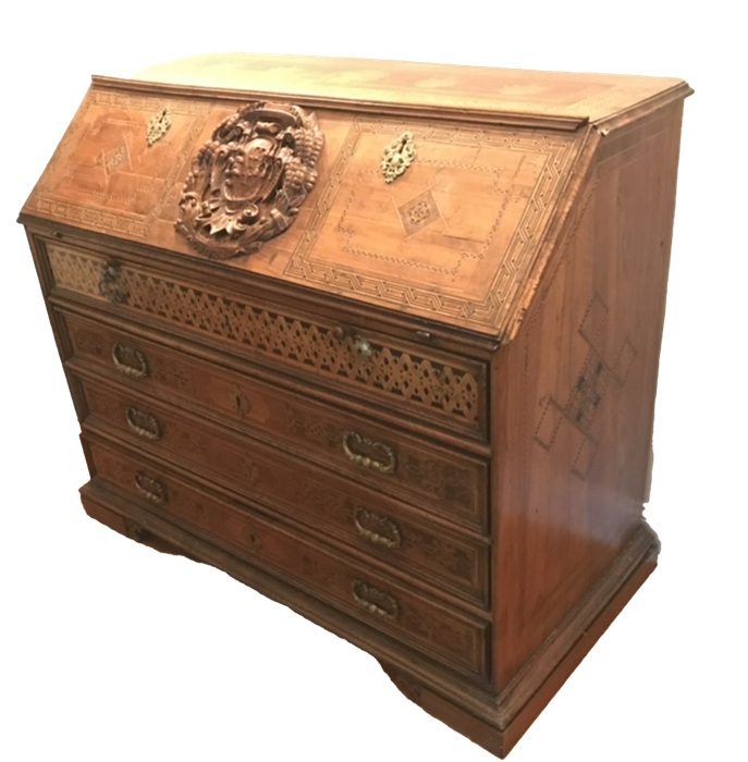 Photograph of Venetian desk by me, Mitzi Perdue