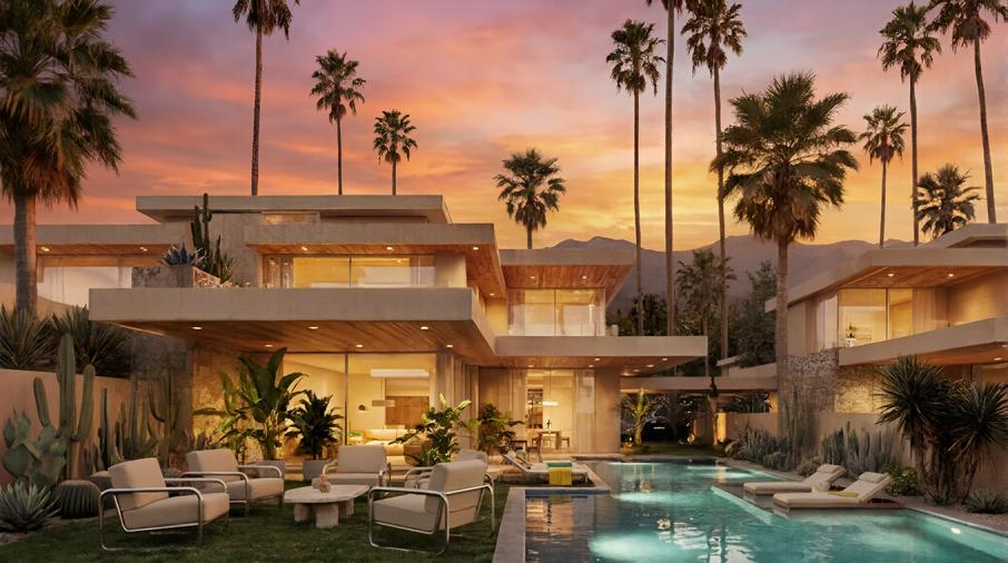 GIMS Brings Palm Springs to Marrakech: Inside The Valley, the Artist’s New-Mid Century Modern Residentia...