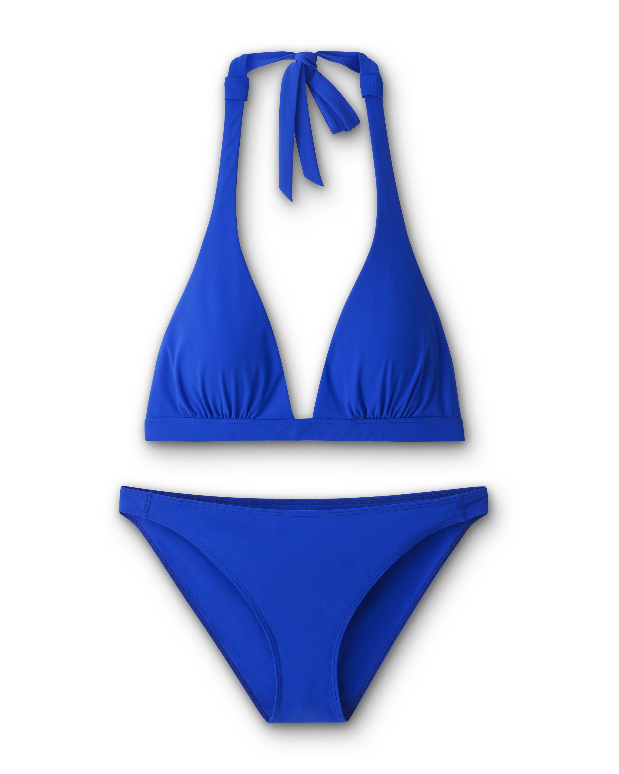 ME+EM Atlanta Buckhead Village cobalt blue halterneck bikini swimwear