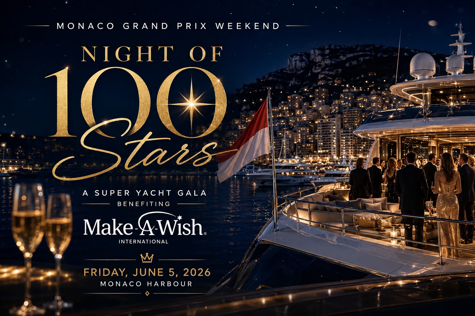 ‘Night of 100 Stars’ Brings Monaco Grand Prix Weekend to Life With an Exclusive Superyacht Gala for a Greater Cause