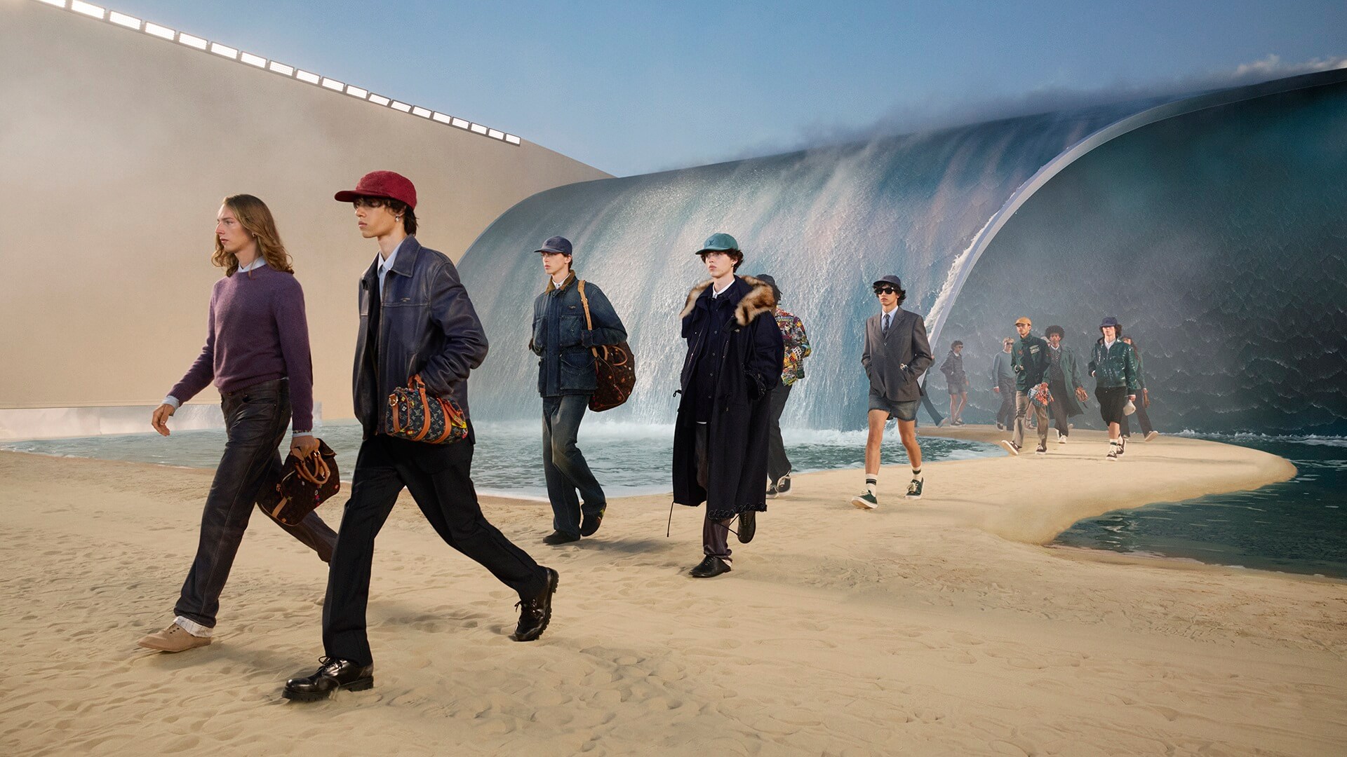 Louis Vuitton Men’s Spring Summer 2027 Show by Pharrell Williams Brings Surf Culture to Paris Fashion Week
