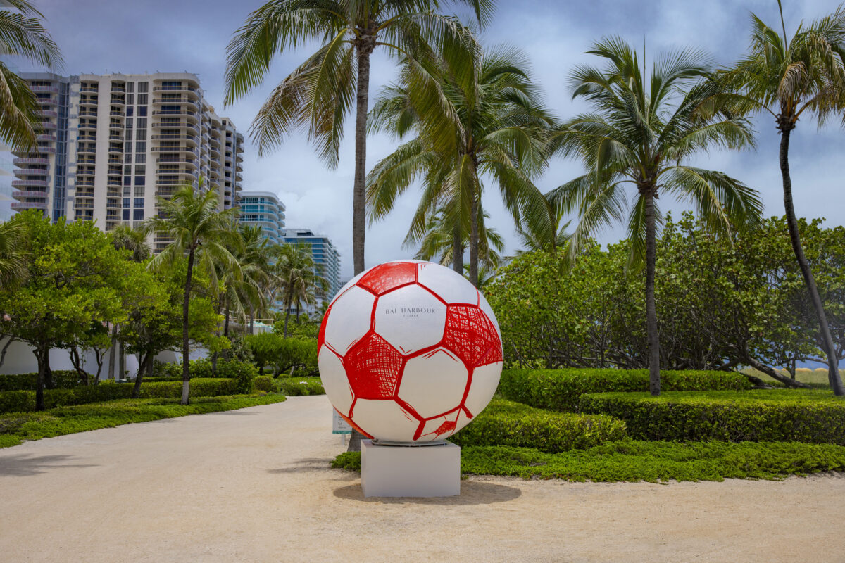 A Giant Soccer Ball Just Became Bal Harbour’s Most Talked-About Art Installation