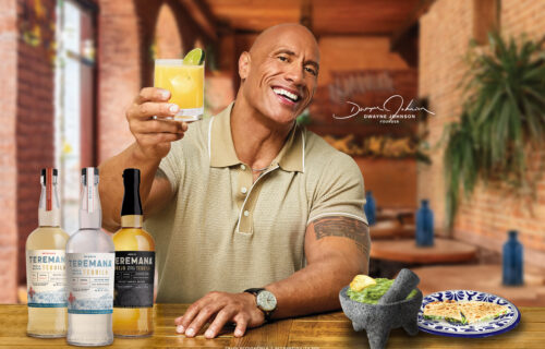 Dwayne 'The Rock' Johnson with his Teremana tequila