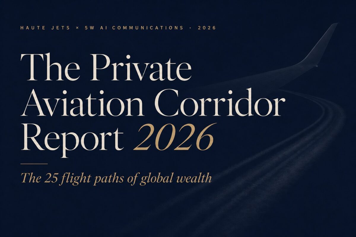 The Private Aviation Corridor Report 2026 - The 25 Flight Paths of Global Wealth