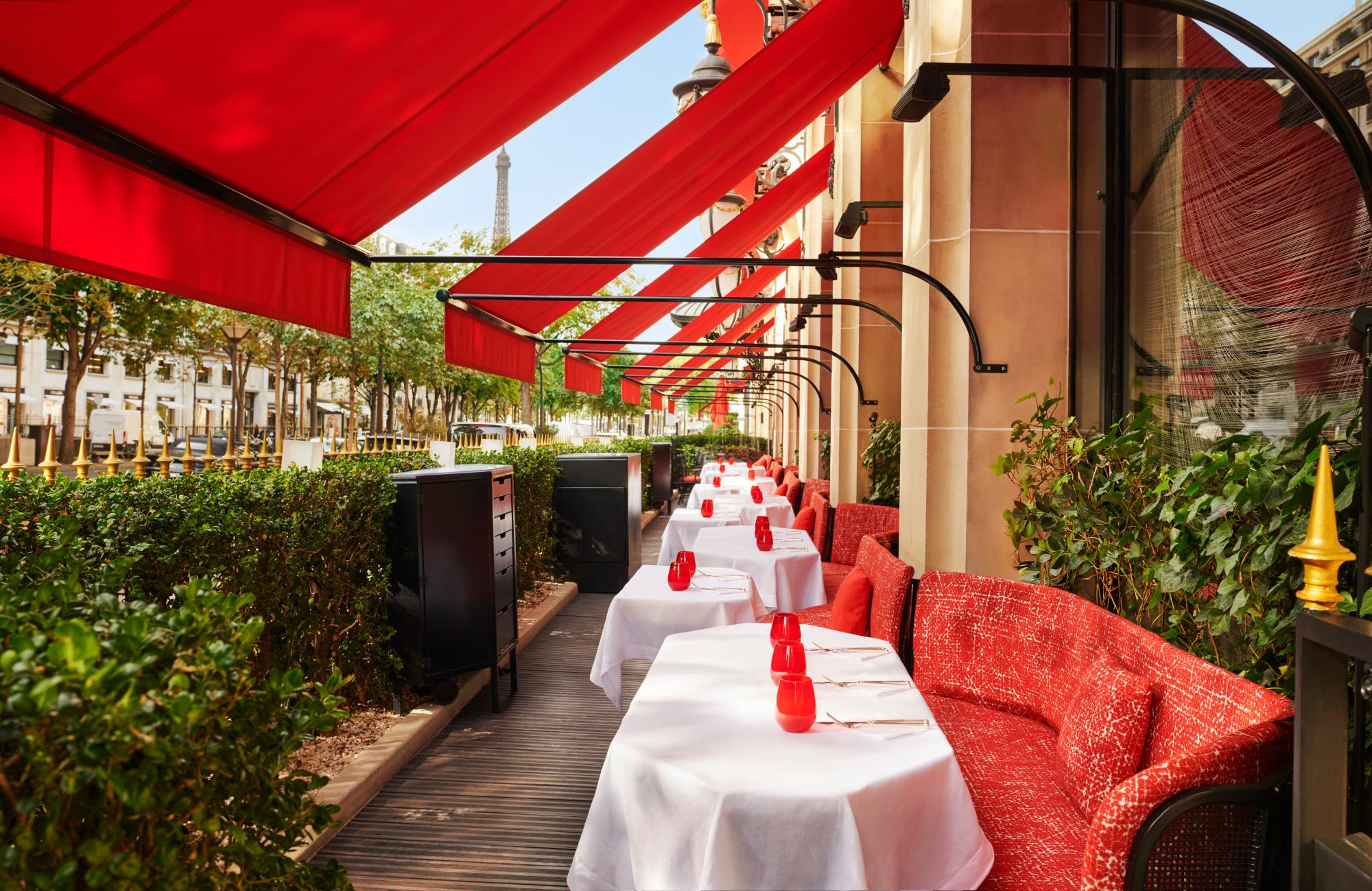 Hotel Plaza Athenee La Terrasse Montaigne restaurant landscape - A Stay at Hôtel Plaza Athénée: Why Paris’ Fashion Icon Still Defines Luxury