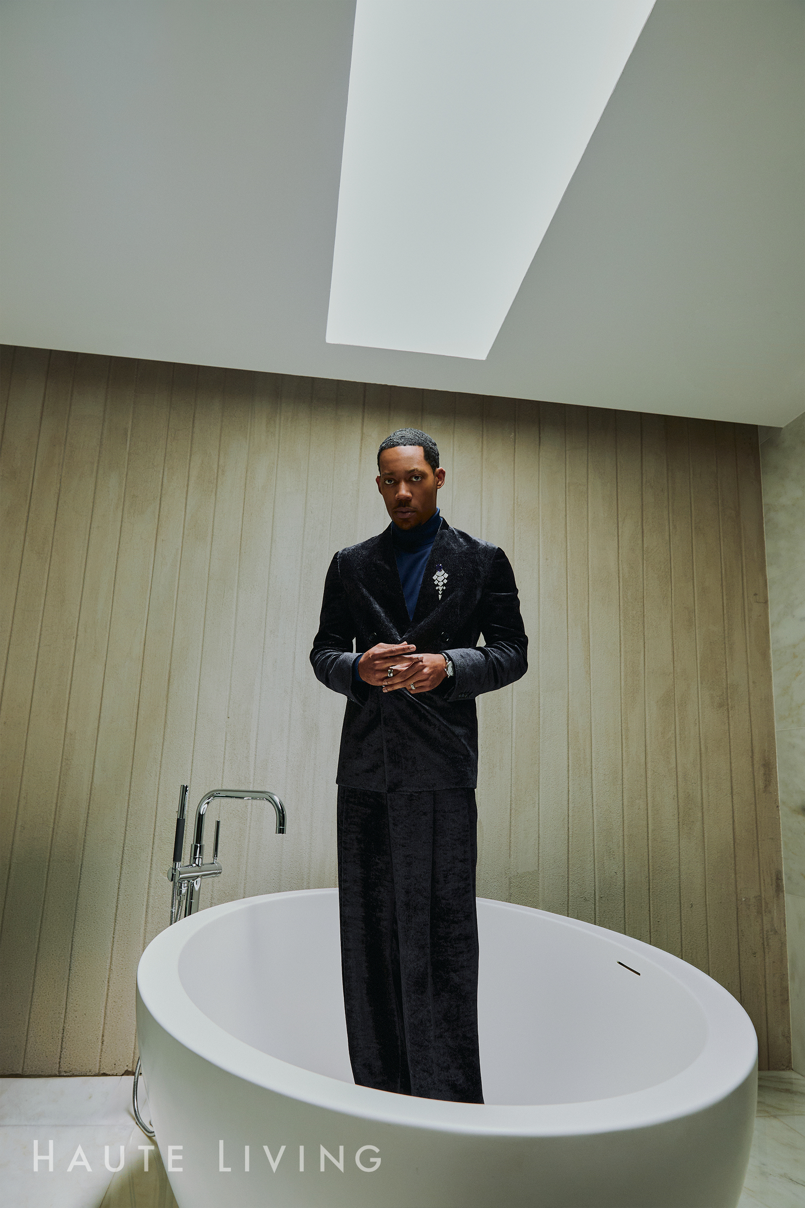 Tyler James Williams Haute Living cover story