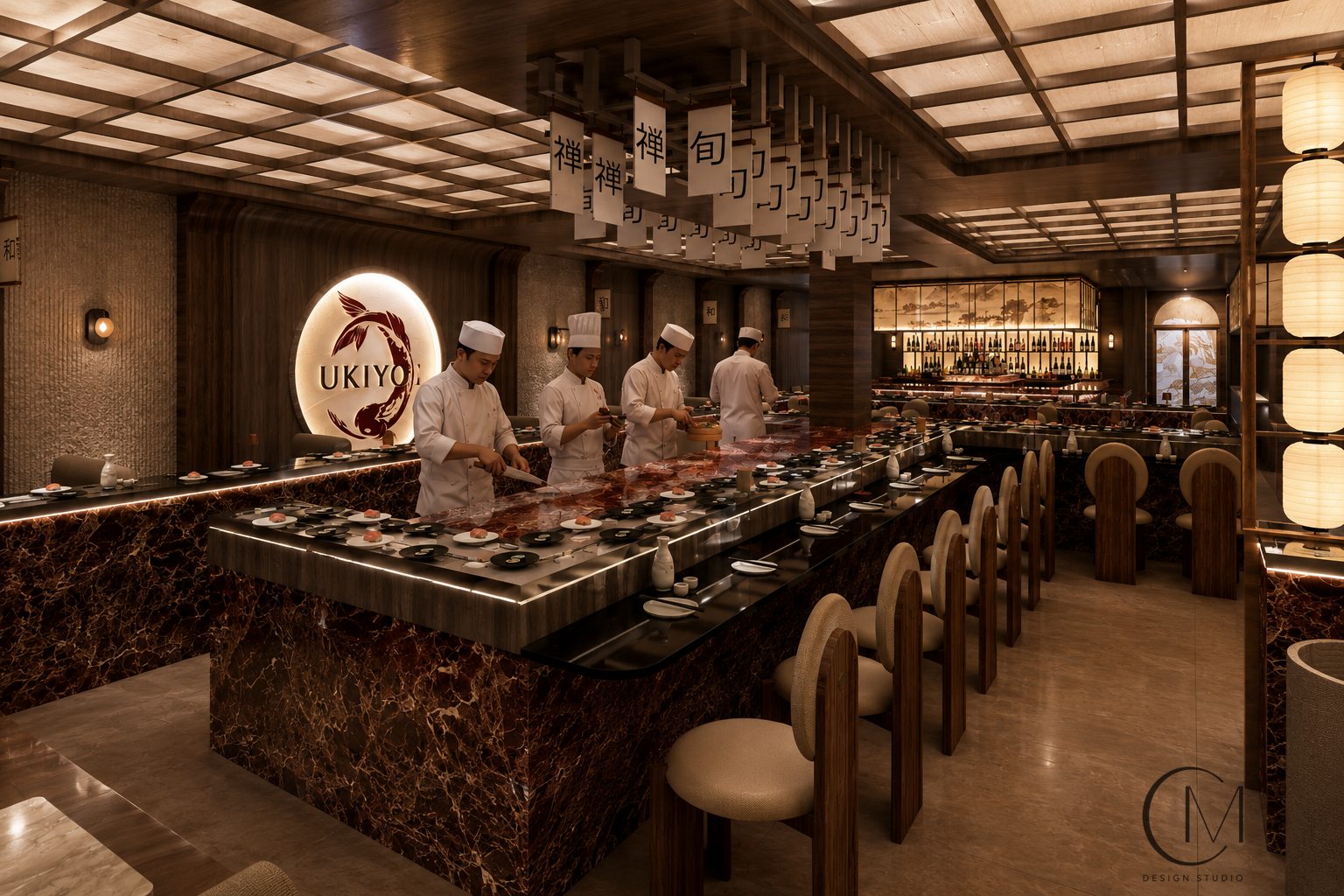 Conveyor Belt Dining Experience AI - UKIYO Is Bringing Theatrical Kaiten Sushi to Miami Beach This Fall