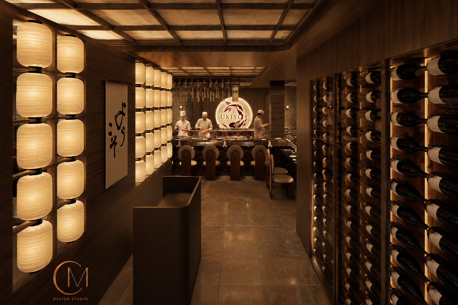 Entrance Sushi Experience - UKIYO Is Bringing Theatrical Kaiten Sushi to Miami Beach This Fall