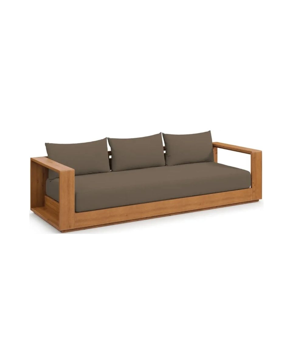 Tahoe Outdoor Patio Acacia Wood Sofa by Modway - The Haute List: The September Must-Haves for Haute Living Editors