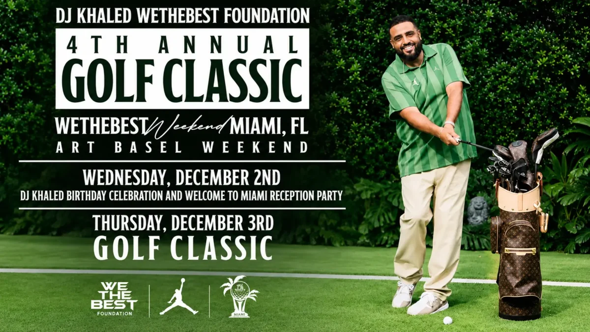 DJ Khaled Announces 2026 We The Best Foundation Jordan Golf Classic in Miami