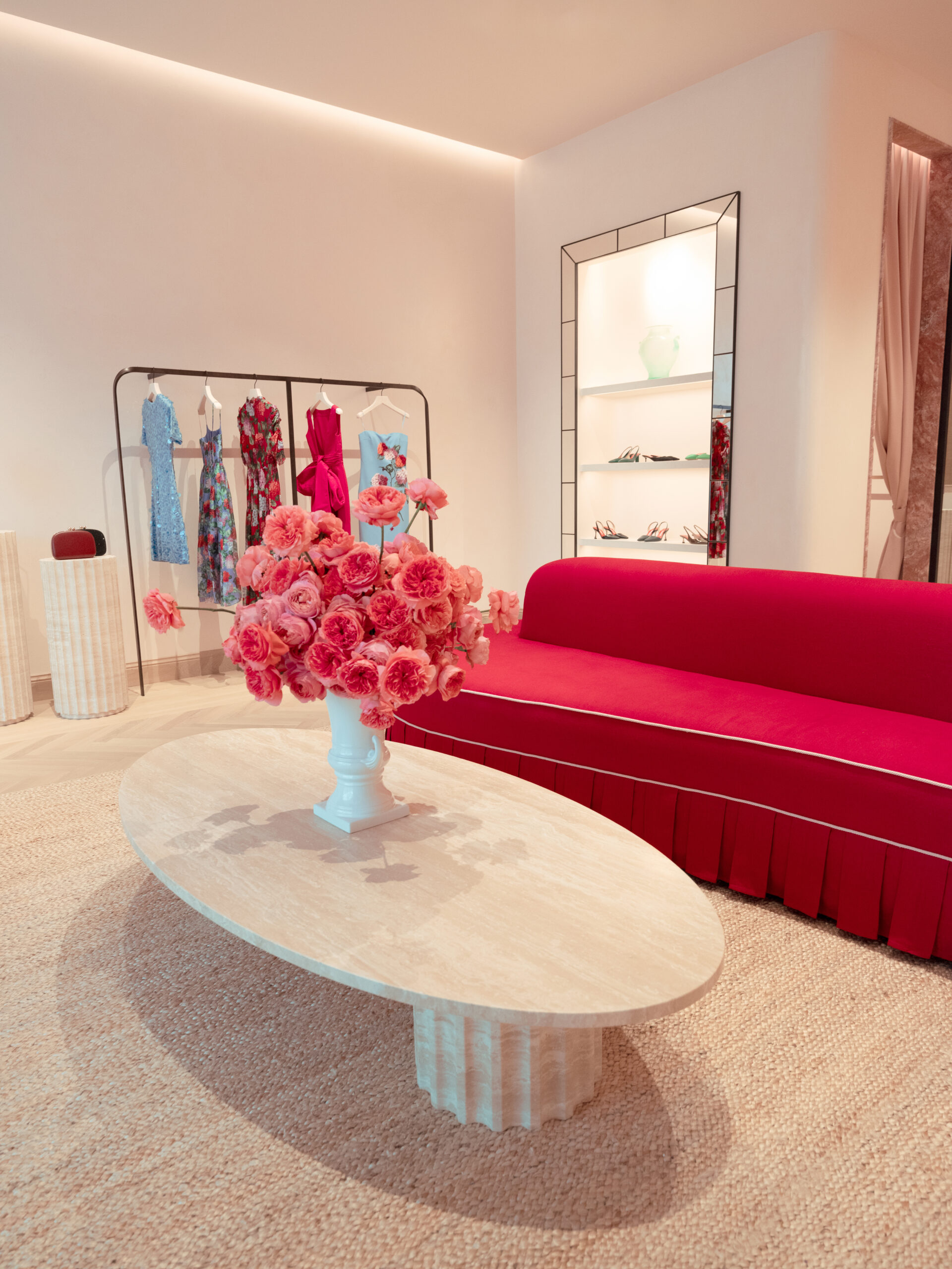 Inside Carolina Herrera’s New Miami Design District Boutique Complete With Pink Travertine Floors & Bespoke Art (photo 3)